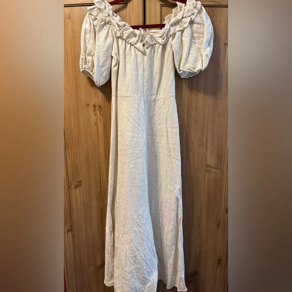 SOLD - Reformation Marley Off Shoulder Midi Dress, Size 2 - Picture 9 of 12